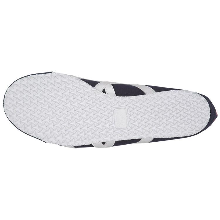 ONITSUKA TIGER MEXICO 66 Нескользящие Устойчивые к истиранию Низкие Кеды для скейтборда Унисекс Темно-синий Розово-красный D342N-5801