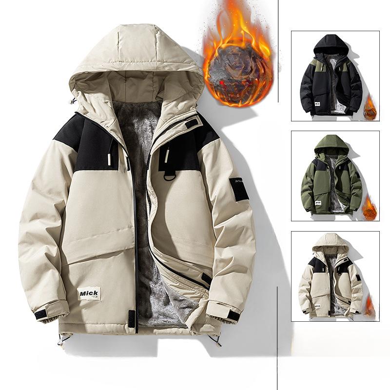 Пальто большого размера мужское осенне-зимнее бархатное новое повседневное трендовое свободное мужское пальто большого размера осенне-зимняя одежда