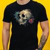 T-Shirt Herren Totenkopf Motiv Baumwolle Größe S bis 5XL