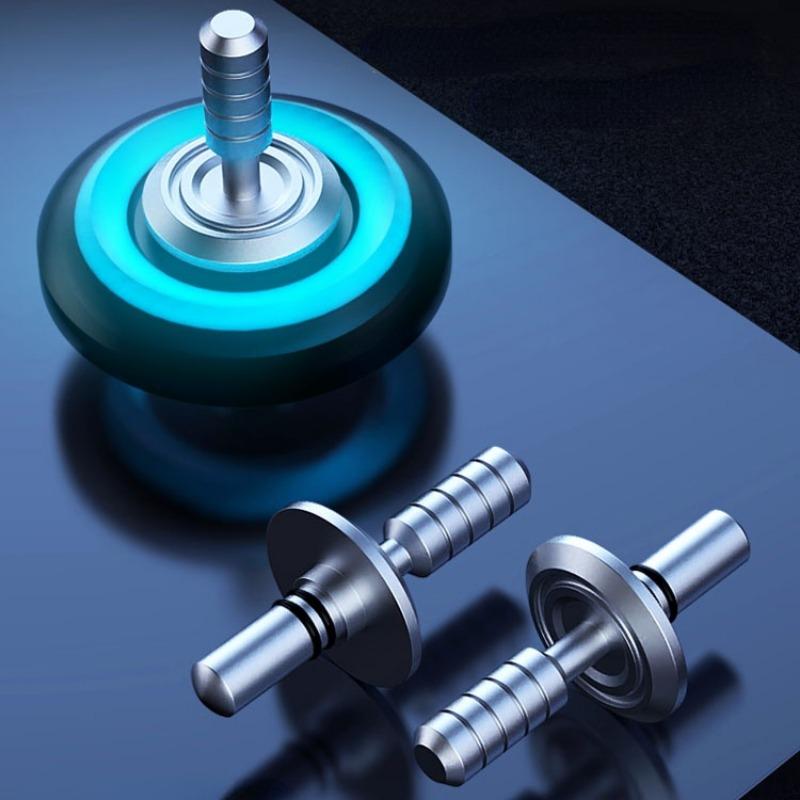 Fingertip Gyro Luminous Metal Alloy Smart Fidget Spinner Desk Hand Stress Relief Toys for Adults