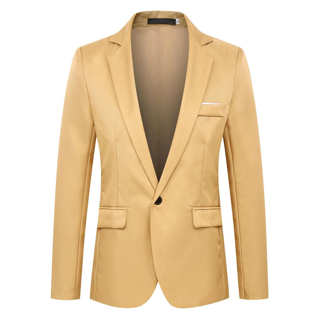 Suit Men's Korean Version Trendy Slim Fit Solid Color Men's Small Blazer