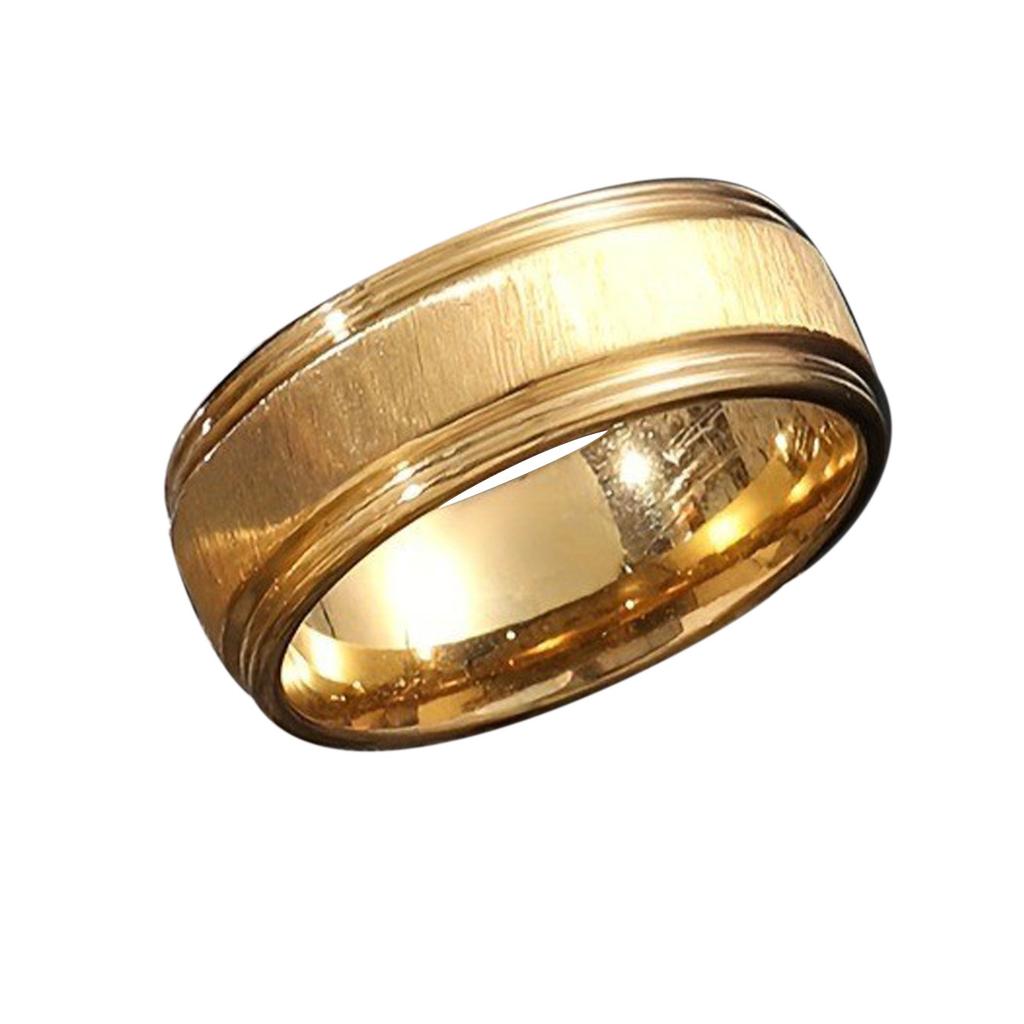 Новое кольцо из титановой стали, литое, трехмерное, мужское кольцо, простое, с позолотой 18 карат, набор украшений из нержавеющей стали, фабрика