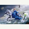Набор для вышивки крестом DIY Алмазная вышивка Верховая езда Принцесса Полный круглый алмазная живопись Мозаика Домашний декор