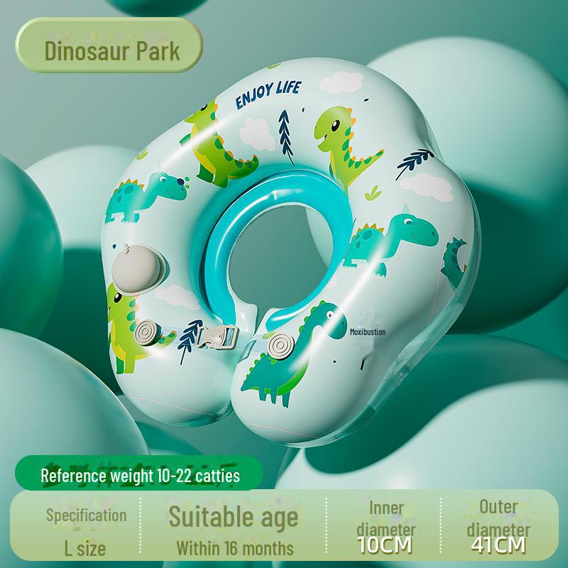 Прочный детский надувной плавательный круг толкающего типа