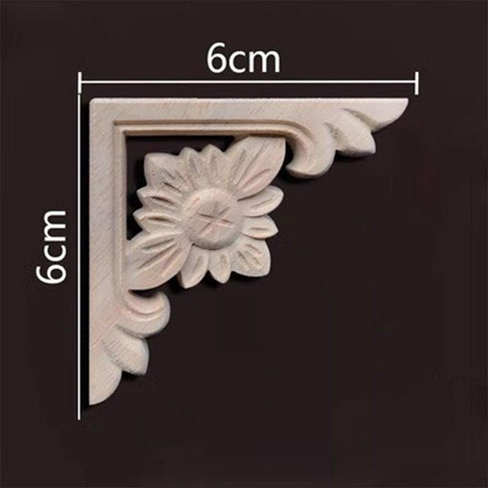 Натуральные цветочные деревянные фигурки, поделки, разные стили, угловые аппликации, рама, украшение для стены, двери