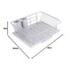 PEARL METAL Plastic Dish Drainer with Draining Tray, Vertical Type, Gray, Ardeo HB-4066