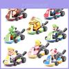 Набор машинок Super Mario Kart с механизмом обратного хода, фигурками принцессы Луиджи и Боузера для детей