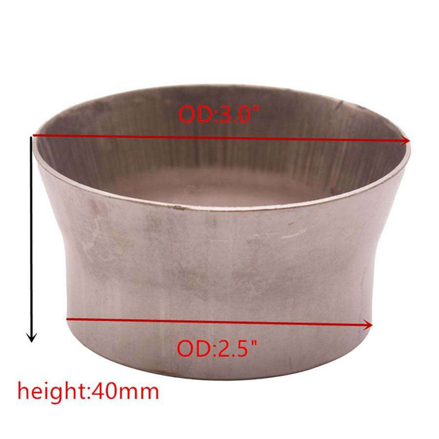 New OD: 2.5 "to OD: 3" Stainless SS Tubing Transition Adapter Reducer Pipe