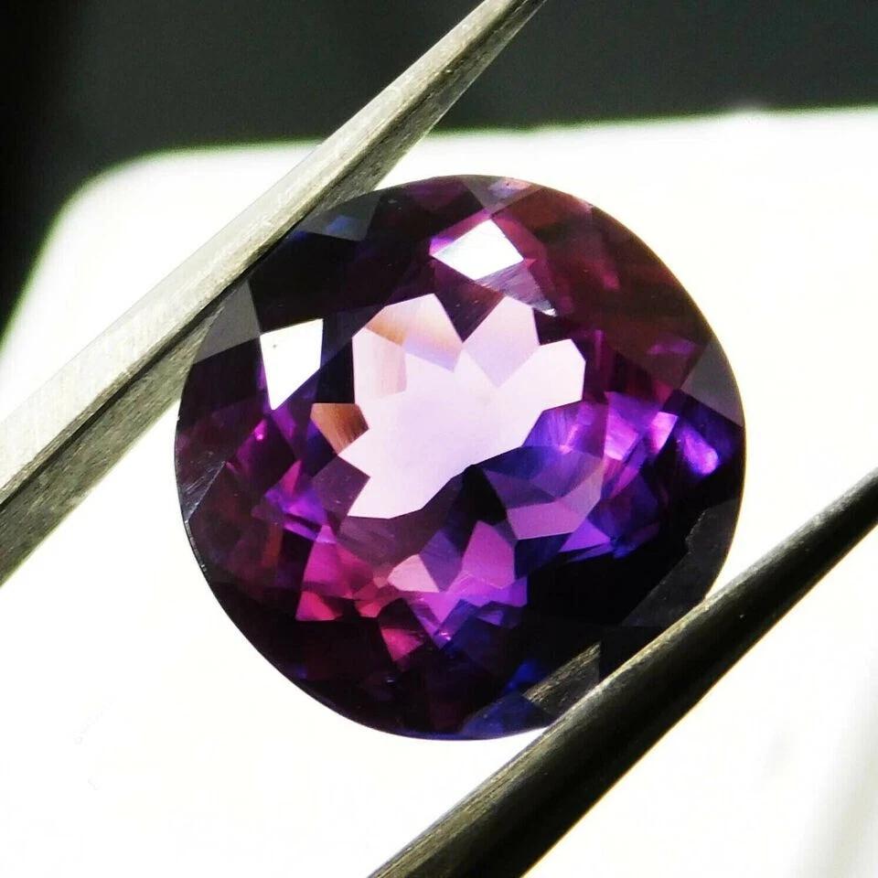 Certified Natural Purple Tanzanite Round 8+ Ct Stunning Loose Gemstone