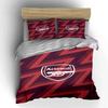 Red zigzag with Arsenal. Bedding sets Duvet cover sets Duvet covers Pillowcases(1 * Duvet Cover 2 * Pillowcases without duvet insert)