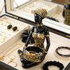 Фигурки африканских женщин Смоляной поднос-органайзер Африканская скульптура Держатель для колец и украшений Ключница для дома Офиса Настольный декор
