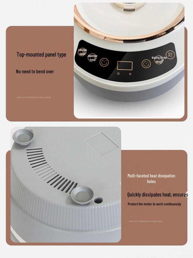 Умный 5 Цзинь Автоматический Тестомес: Замес и расстойка с регулируемыми скоростями - Компактная машина для домашнего шеф-повара