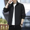 New Style of Middle-aged and Young Men's Stand-up Collar Tops for Men's Autumn New Outdoor Thin Windproof Casual Jacket
