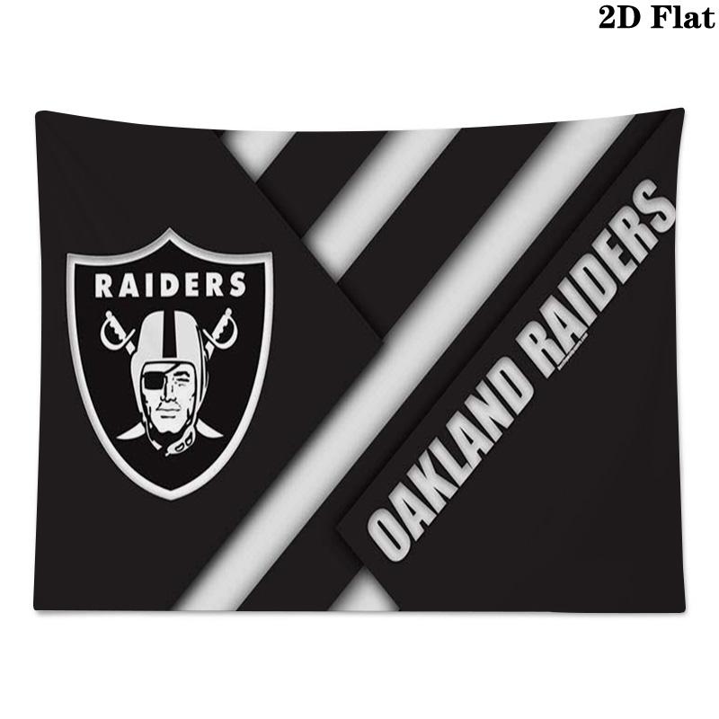 Las Vegas Raiders Wall Tapestry Aesthetic Wall Hanging Printed Fabric Blanket Decorative Tapestries for Bedroom Living Room Home Decor