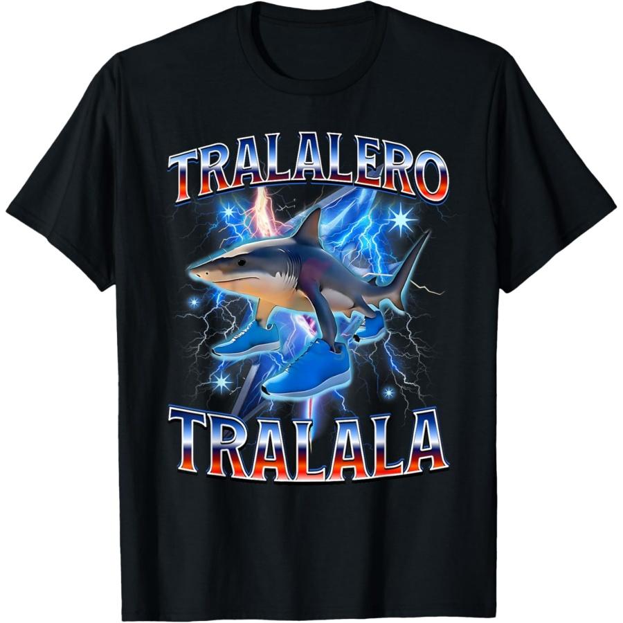 Футболка с мемом про акулу Tralala