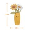 Apricot Lamb Daisy Vase Plush Soft and Cute Stuffed Animal for Babies and Plush Daisy Vase 35cm Children's Animal, Boys,