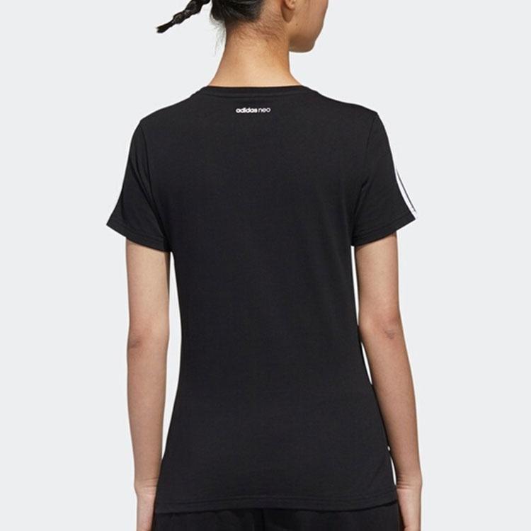 (WMNS) adidas neo Graphic T-shirt 'Black' Women's GK1567