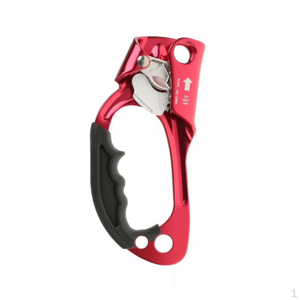 Right Hand Ascender, Rock Climbing Tree Arborist Rappelling Gear Equipment Rope Clamp for 8~12mm