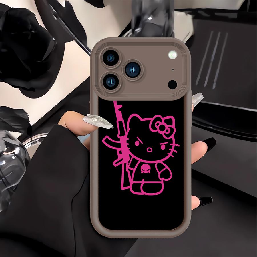 Ak47 K-Kittys Cat Phone Cover Case for Apple iPhone 17 Pro Max 13 Mini 14 Plus 16e XS XR 16 Air 15 11 12