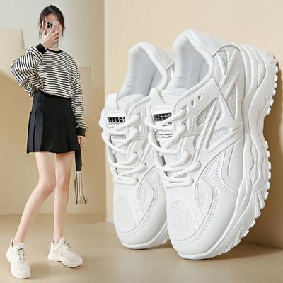 Высококачественная обувь для женщин на шнуровке, женская вулканизированная обувь, летние новые дышащие повседневные кроссовки, женская обувь в сетку