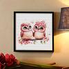 New Arrival 5D DIY Full Circle Diamond Painting "Pink Owl Couple" Embroidery Cross Stitch Home Decor Gift