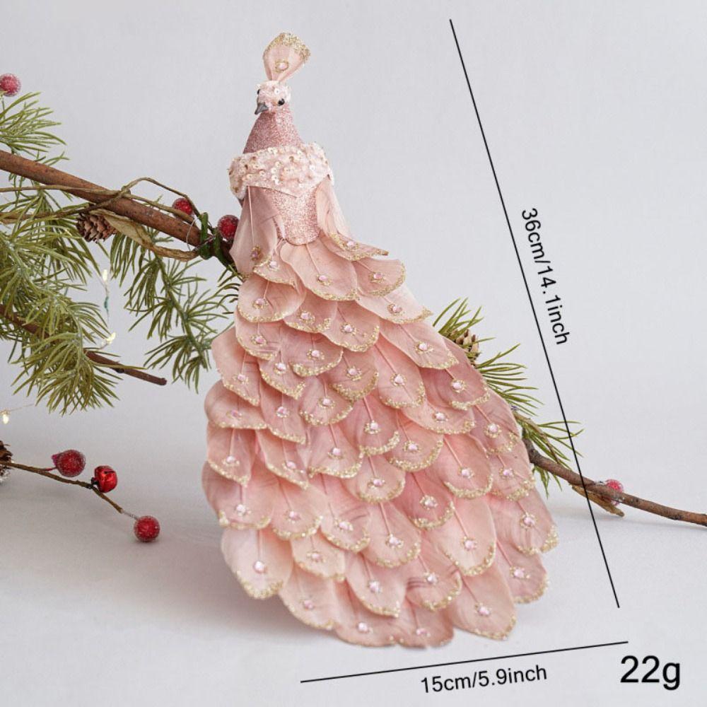 Foam Christmas Peacock Decoration Christmas Tree Ornaments Christmas Decoration Supplies