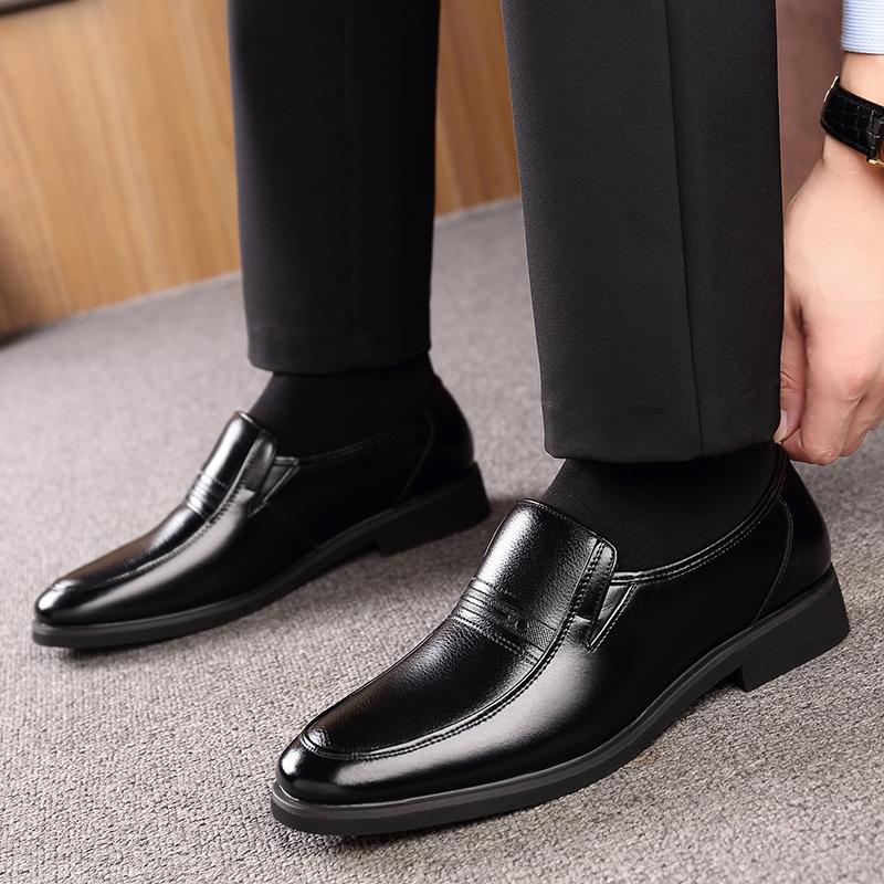 Mens 6CM Height Increase Dress Shoes Fashion Pointed Toe Business Casual Elevator Shoes Leather Oxfords Shoes De Hombre