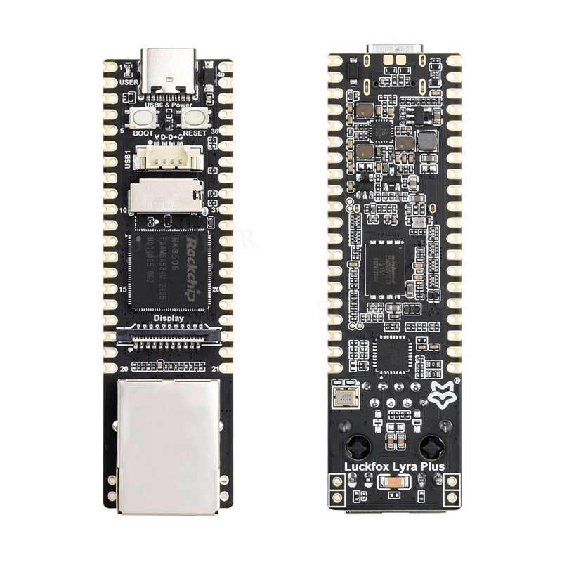 Плата разработки Lyra Plus Linux с портом Ethernet, чипом RK3506G2, поддержкой дисплея MIPI