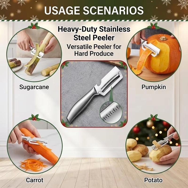 Stainless Steel Vegetable Peeler with Ergonomic Handle and Bottle Opener Multi Function Fruit Peelers Potato Home Kitchen Tools7