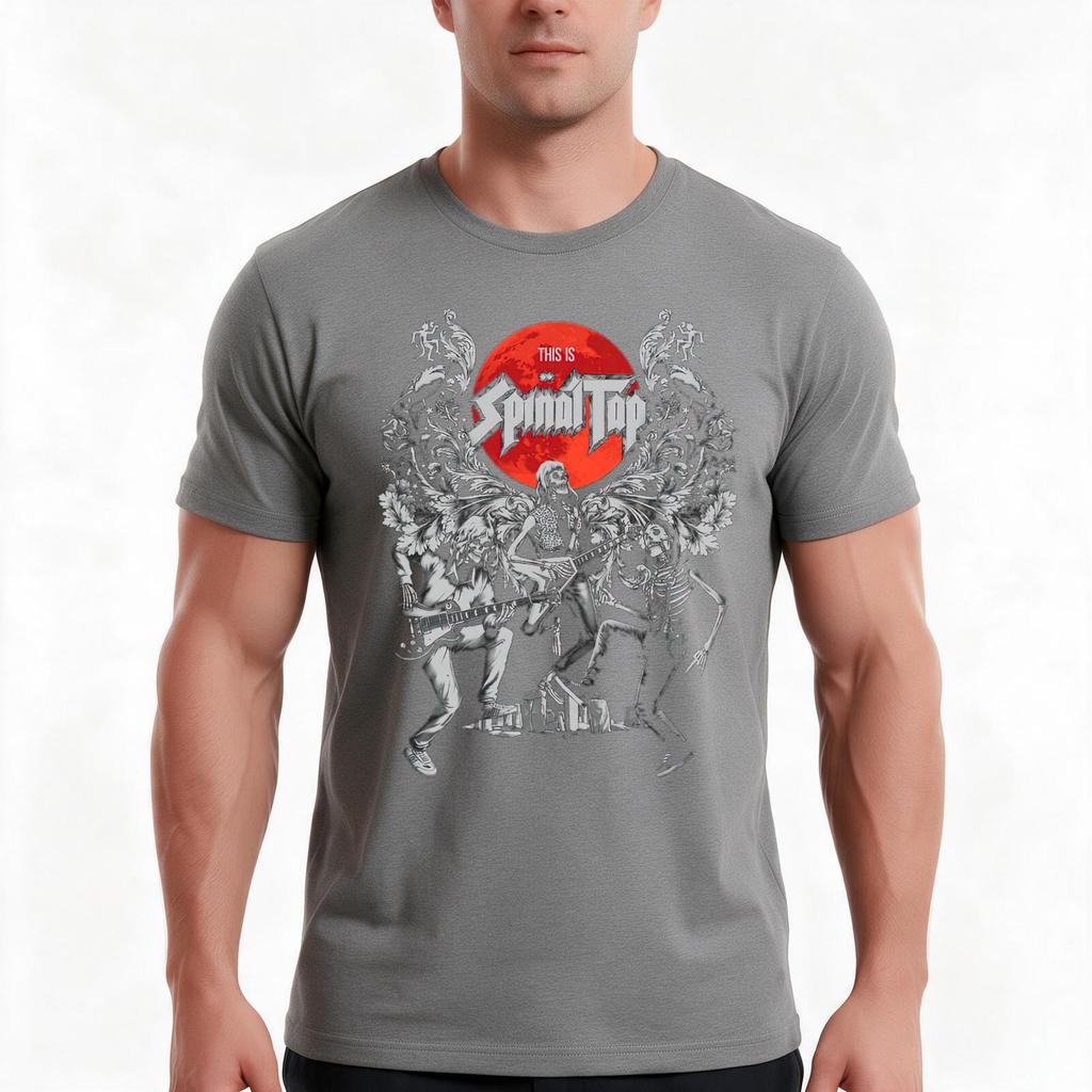 Spinal Tap Band Tshirt Summer Casual Cotton Tee Oversized Streetwear Tops Vintage Graphic Print Loose Fit Short Sleeve