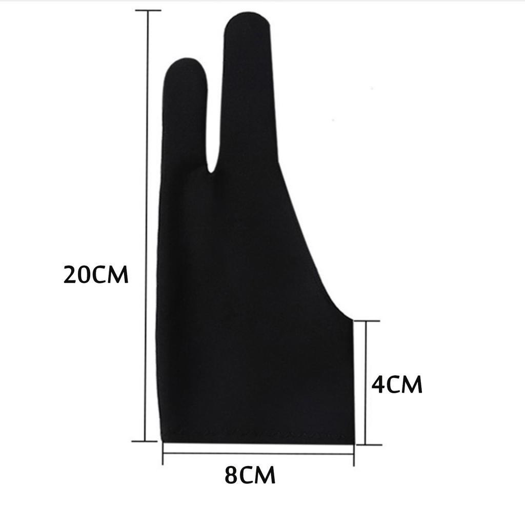 2 шт. перчатка с двумя пальцами для рисования и графический планшет с ручкой для художника