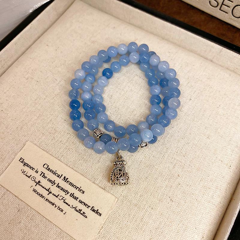 Женский роскошный браслет из натурального камня с бусинами, лидер продаж 2024 года - этнический китайский стиль