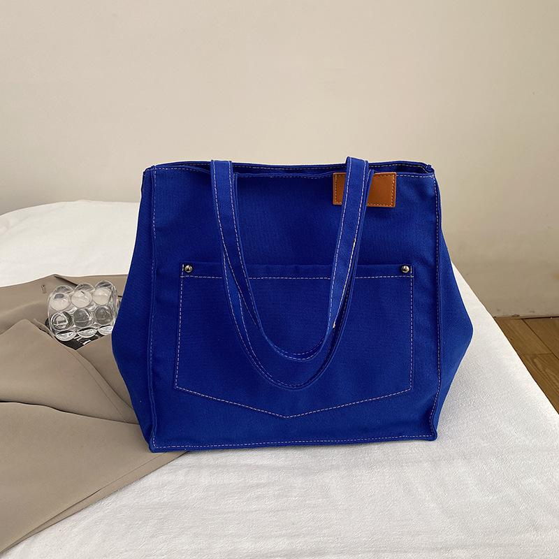 Повседневная модная холщовая сумка через плечо женская большой вместимости 2025 новая ранняя восьмерка рабочая универсальная сумка-тоут
