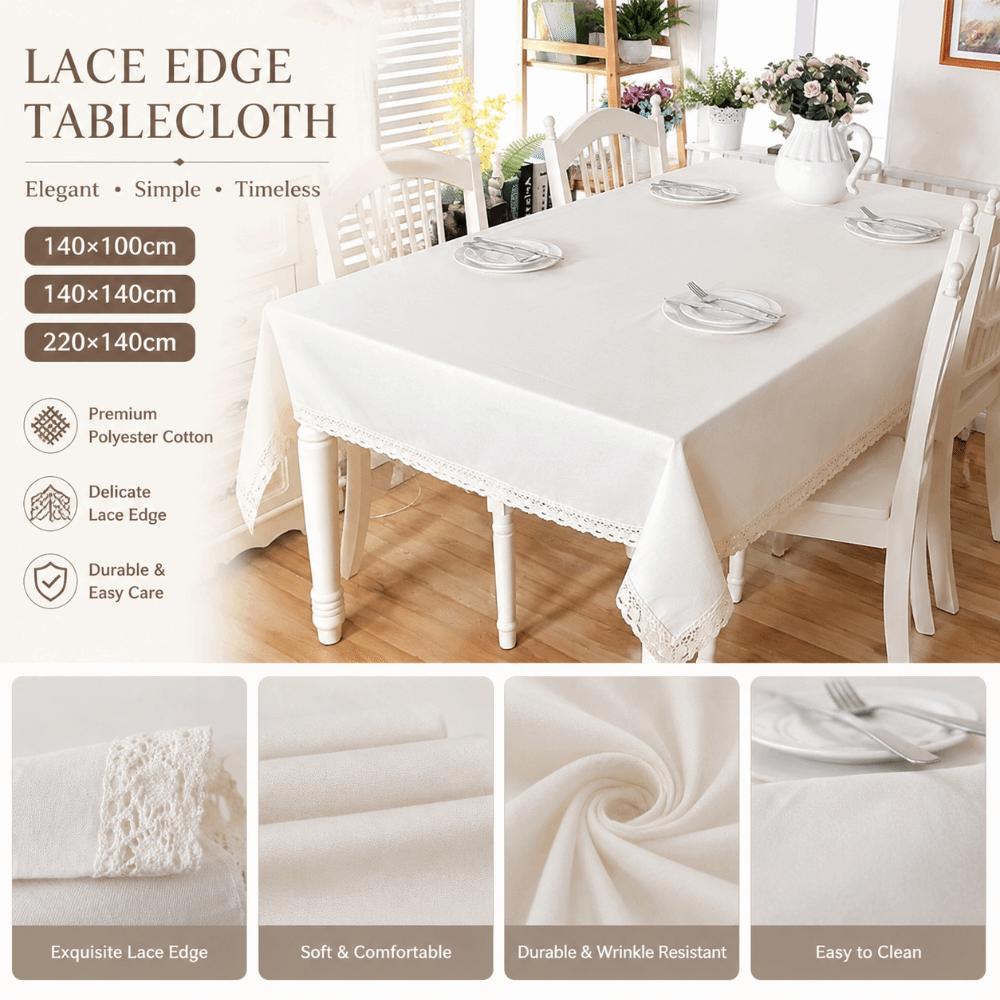 Universal Polyester Cotton Tablecloth Washable Table Cover Rectangular Table Cloth Wedding Party
