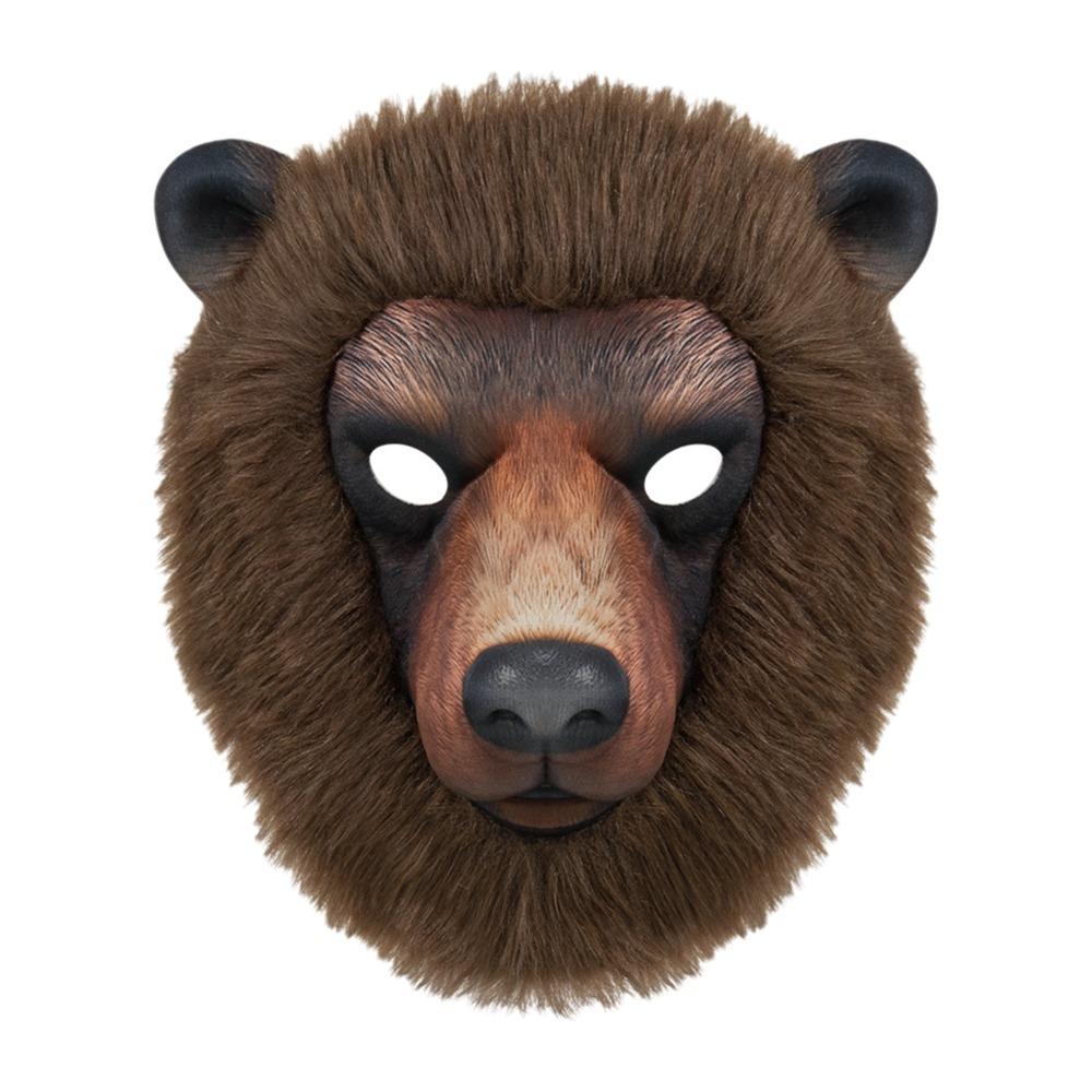 Realistic Animal Face Mask Funny Bear Mask Headdress Sheep Mask  Stage Play