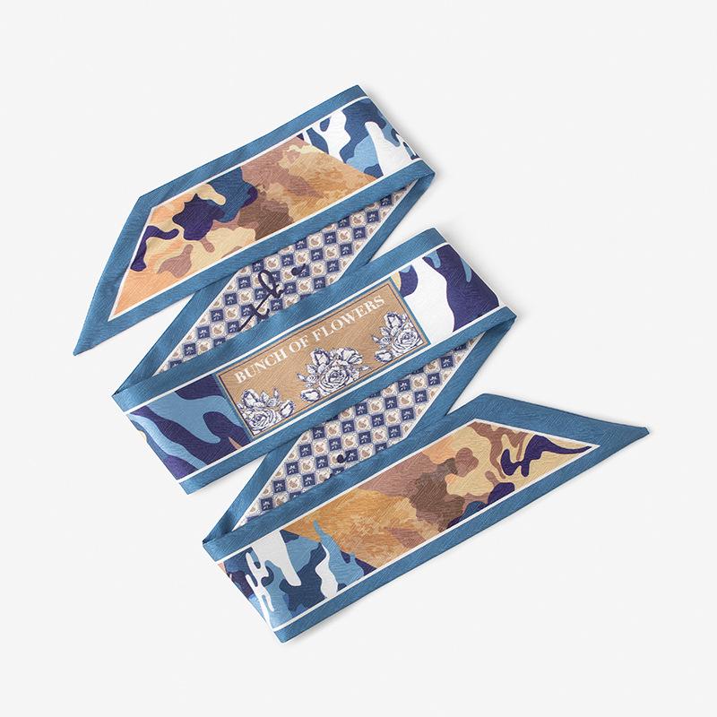 Dunhuang Silk Scarf: Chinese-Style Women's Ribbon, Headband, and Binding Bag Accessory.