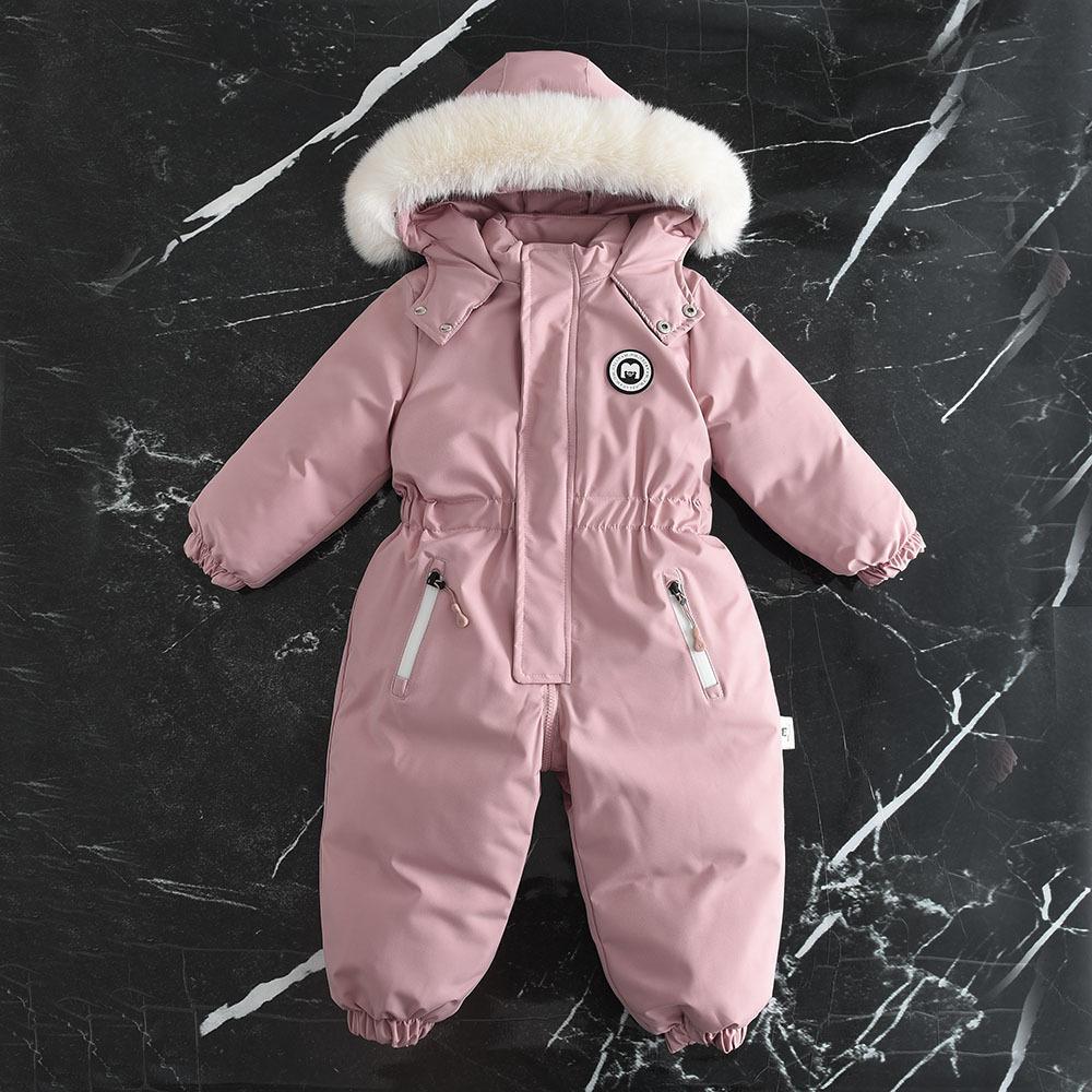 Зимний детский горнолыжный костюм, бархатный детский комбинезон, комбинезон для мальчиков, теплая детская одежда, водонепроницаемый комплект детской одежды 1-4 года