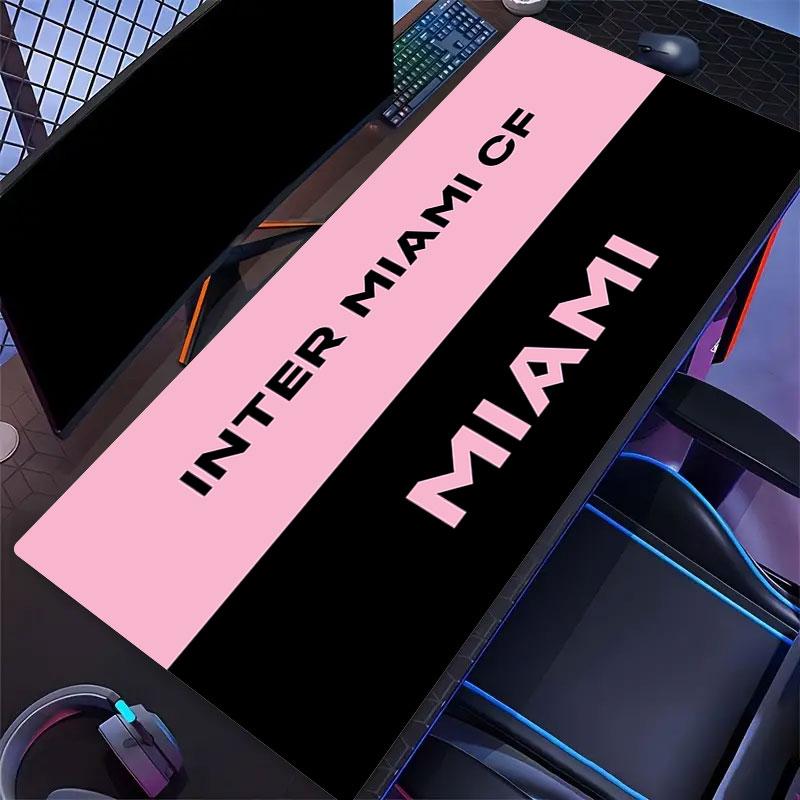 Коврик для мыши Miami CF, Большой игровой коврик для стола, Нескользящий коврик XXL для мыши для ноутбука и планшета, Игровой коврик для мини-ПК со прошитыми краями