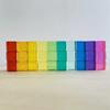 Lucent Cubes Building Blocks Stacking Toy Rainbow Translucent Cubes Acrylic Blocks Learning Color Sorting Toys for Children Gift