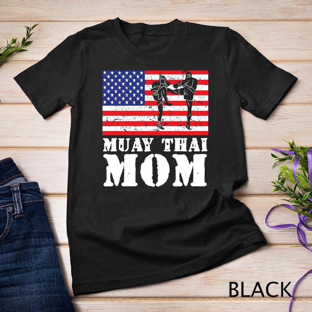 USA American Distressed Flag Muay Thai Mom Women For Her Unisex T-shirt