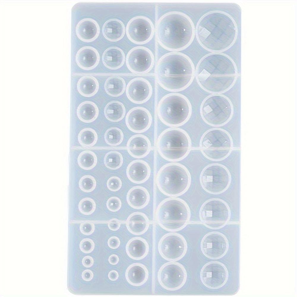 1 шт. Силиконовые формы для литья смолы для изготовления серег и ювелирных изделий, набор прозрачных форм круглой формы для DIY крафт-проектов