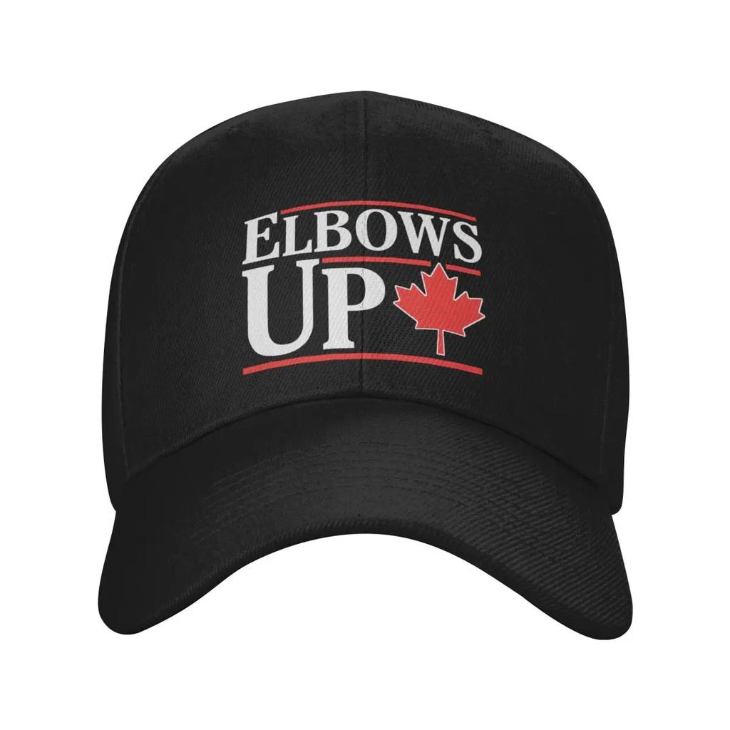 Custom Classic Unisex Elbows Up Canada Canadian Flag Baseball Cap Adult Adjustable Dad Hat Women Unisex Hip Hop Snapback Hats