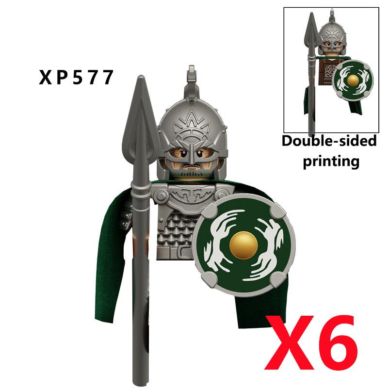 Средневековый Солдат Рыцарь Фигурка MOC Строительный Блок Зеленый Дракон Замок Пехота Орки Пират Римская Кавалерия Оружие Игрушки Подарки D122