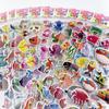 12 Sheets/set Marine Fish Pattern Kids 3D Cartoon Stickers Bubble PVC Scrapbooking Sticker for Children Boys Girls Cute Gift