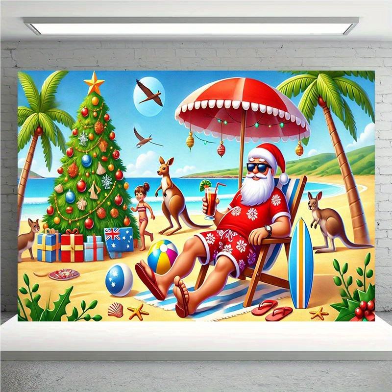 1 piece Australian Christmas background wall hanging cloth multifunctional room decoration banner