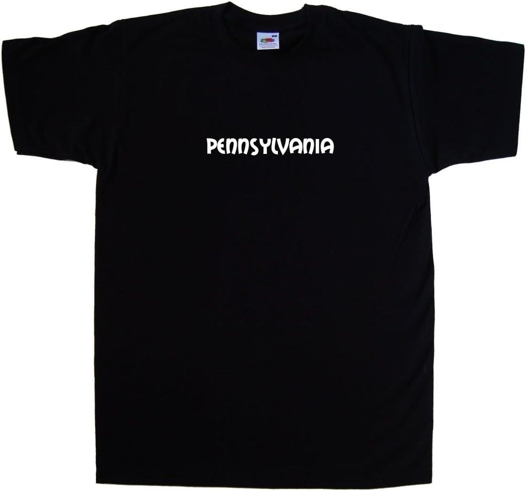 Pennsylvania graphic black T-shirt