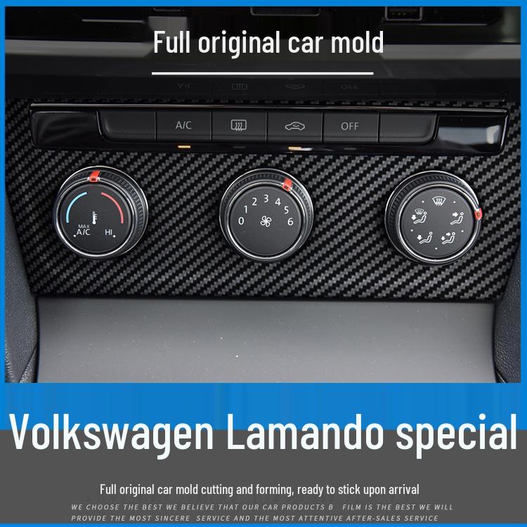 Наклейка на интерьер из углеродного волокна для Volkswagen Lamando 2015-2021, Бесплатная замена при неправильном нанесении
