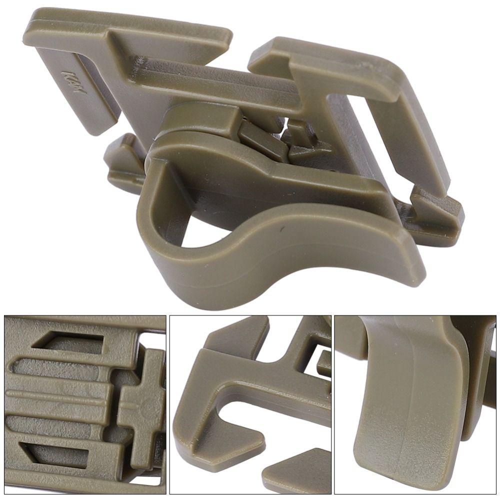 10 Pcs Lightweight Hydration Tube Clips Adjustable Water Tube Clip Durable Backpack Buckle  Outdoor
