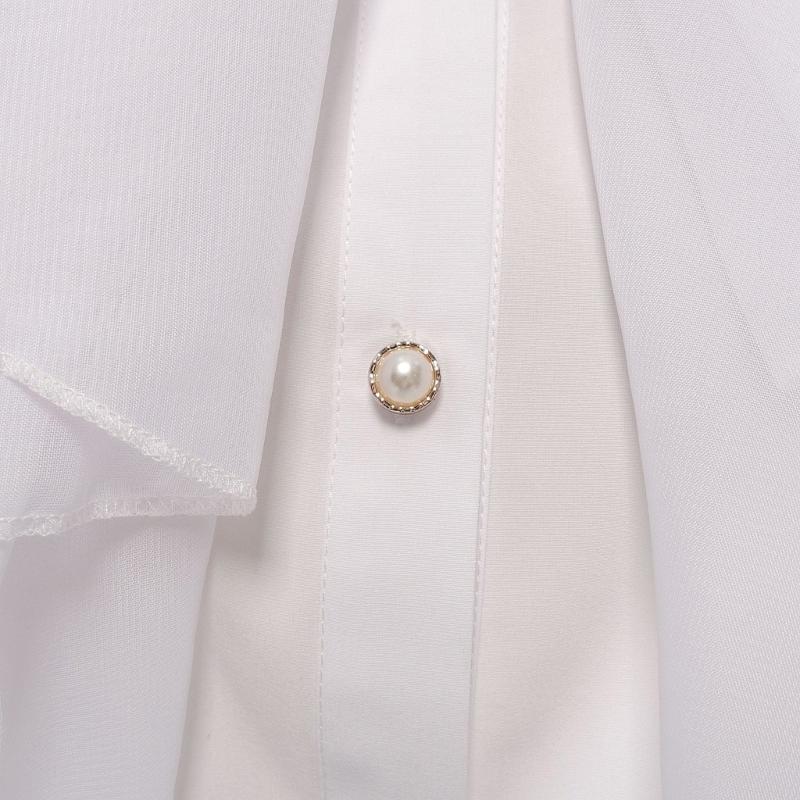 Рубашка с жабо в французском стиле, с оборками, фальшивый воротник для викторианского модного заявления