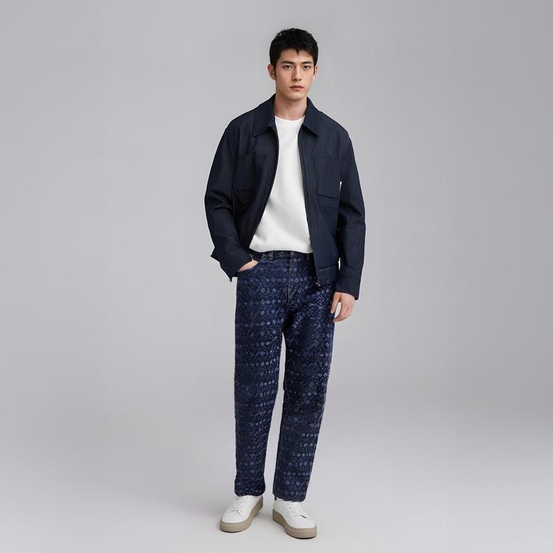 Supreme FW24 WEEK5 Flocked Loose Fit Jean Jeans Unisex SUP-FW24-107